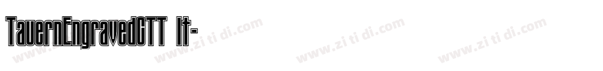 TauernEngravedCTT It字体转换